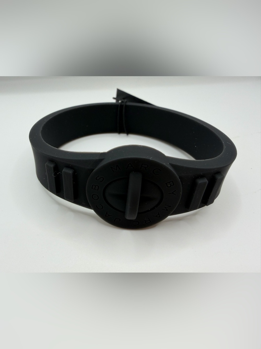 Marc by Marc Jacobs Black Silicone Logo Bracelet NWT